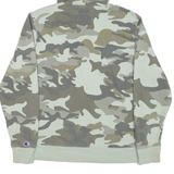 CHAMPION Camo Womens Green Hoodie S