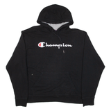 CHAMPION Mens Black Hoodie L