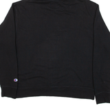 CHAMPION Mens Black Hoodie L