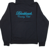 RUSSELL ATHLETIC Blackhawk Country Club Mens Black Hoodie USA S