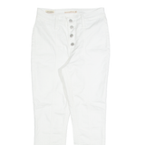 LEVI'S 721 High Rise Ankle BIG E Womens Jeans White Slim Skinny W26 L26