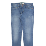 LEVI'S 711 Womens Jeans Blue Slim Skinny Stone Wash W28 L30