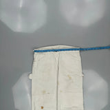 Dickies Carpenter Trousers - 31W 31L White Cotton