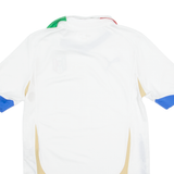 PUMA Italy FC Mens T-Shirt White Collared S