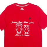 NIKE Slim Fit Night Owls Mens T-Shirt Red M