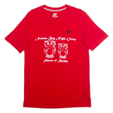 NIKE Slim Fit Night Owls Mens T-Shirt Red M