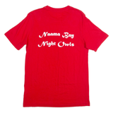 NIKE Slim Fit Night Owls Mens T-Shirt Red M