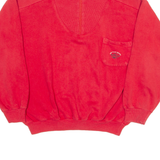 HALF MODA BAMBINI Womens Sweatshirt Red 1/4 Zip S