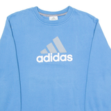 ADIDAS Mens Sweatshirt Blue Crew Neck S