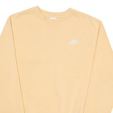 NIKE Mens Sweatshirt Orange Crew Neck XS