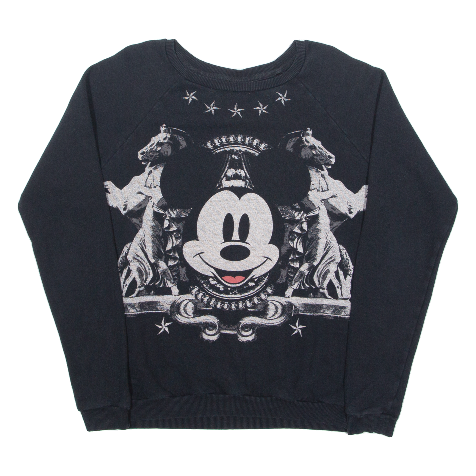 DISNEY Mickey Mouse Mens Sweatshirt Black S