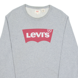 LEVI'S Mens Sweatshirt Grey Crew Neck S