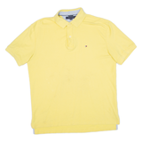 TOMMY HILFIGER Mens Polo Shirt Yellow L