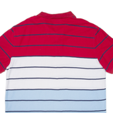 NAUTICA Mens Polo Shirt Red Striped XL