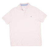 TOMMY HILFIGER Mens Polo Shirt Pink S