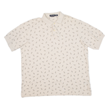 NAUTICA Fish Mens Polo Shirt Beige XL