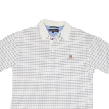 TOMMY HILFIGER Mens Polo Shirt Grey Check S
