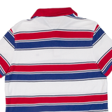 TOMMY HILFIGER Mens Polo Shirt Red Striped S