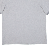 CALVIN KLEIN Mens Polo Shirt Grey Striped L