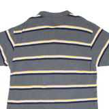 NAUTICA Mens Polo Shirt Grey Striped L
