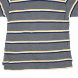 NAUTICA Mens Polo Shirt Grey Striped L