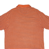 CHAPS RALPH LAUREN Mens Polo Shirt Orange Striped L