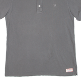 TRUE RELIGION Mens Polo Shirt Grey L