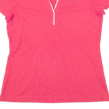 TOMMY HILFIGER Womens Polo Shirt Pink L