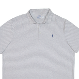 POLO RALPH LAUREN Mens Polo Shirt Grey Striped XL