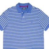 CHAPS Mens Polo Shirt Blue Striped M