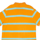 CHAPS Custom Fit Mens Polo Shirt Orange Striped XL