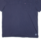 TOMMY HILFIGER Custom Fit Mens Polo Shirt Blue XL