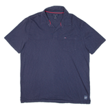 TOMMY HILFIGER Custom Fit Mens Polo Shirt Blue XL
