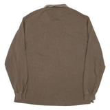 NAUTICA Mens Polo Shirt Green Long Sleeve M
