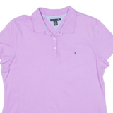 TOMMY HILFIGER Womens Polo Shirt Purple XL