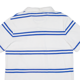 CHAPS Mens Polo Shirt White Striped L
