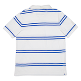 CHAPS Mens Polo Shirt White Striped L