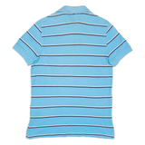 TOMMY HILFIGER Custom Fit Mens Polo Shirt Blue Striped S