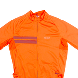 TRIBAN Cycling Zip Up Mens Jersey Orange High Neck S
