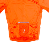 TRIBAN Cycling Zip Up Mens Jersey Orange High Neck S