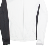 ZERORH Cycling Zip Up Mens Jersey White Long Sleeve High Neck L