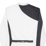 ZERORH Cycling Zip Up Mens Jersey White Long Sleeve High Neck L