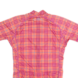 ZOOT Check Cycling Zip Up Womens Jersey Pink High Neck L