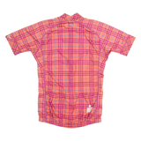 ZOOT Check Cycling Zip Up Womens Jersey Pink High Neck L