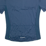 VAUDE Cycling Mens Jersey Blue 1/4 Zip M