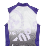 Cycling Mens Jersey Purple Sleeveless 1/4 Zip S