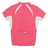 K-TEC Cycling Zip Up Womens Jersey Pink High Neck S