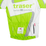 JAKROO Cycling Zip Up Mens Jersey Green High Neck L