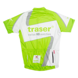 JAKROO Cycling Zip Up Mens Jersey Green High Neck L