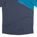 QLOOM Cycling Mens Jersey Blue 1/4 Zip M